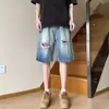 2026 Conjunto de Camisetas de Manga Corta para Hombre Pesado Tallas Grandes Estilo Hip Hop de Verano Estilo Callejero Fresco Calle Punk Letra Grande Manga Corta