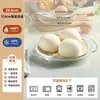 Recipiente para aquecer no micro-ondas para uso doméstico, resistente a altas temperaturas, com bandeja para cozinhar no vapor, tigela de vidro, vaporizador para aquecer pães, dispositivo de cozimento a vapor