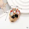 Acessórios Populares Transfronteiriços de Aranha Cravejada com Diamantes, Abóbora, Cabeça de Fantasma, Criativos Versáteis de Liga de Zinco, Joias de Halloween, Acessórios DIY