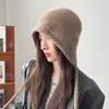 Chapéu de lã tricotado versátil para moda outono e inverno feminino, cor sólida, quente, protege as orelhas, adequado para circunferência de cabeça grande, faz o rosto parecer menor, chapéu para clima frio