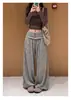 Pantalones de Linterna Grises de Pierna Ancha para Mujer Otoño 2026 Nuevo Diseño con Sentido Nicho Botones Cintura Alta Cónicos Forma de Brote de Arroz