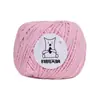 Ovillo de Hilo Redondo de Algodón Hueco de 2 mm, Kit de Materiales DIY para Bolsas Caladas, Ovillo de Hilo Rígido de Algodón y Lino Tejido a Mano