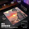 Alfombrilla de ratón de cristal micrograbado para gaming profesional de e-sports, estilo peculiar, lisa, impermeable y resistente a las manchas
