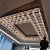 Luminária de Sala de Estar de Luxo Leve, Luminária Grande Simples, Lustre Atmosférico, Luminária Principal de Sala de Estar, Luminária de Teto, 5 Novas Luminárias de Zhongshan