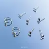 Pendientes de circonita con forma de estrella y cruz para mujer, sencillos, de nicho, con temperamento frío, de plata de ley 925, joyería exquisita de alta calidad.