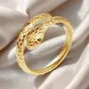 Anillo Retro Francés de Acero de Titanio para Mujer, Lujo Accesible, Gama Alta, No se Desvanece, Corte Abierto, Ajustable, Anillo Más Vendido Europeo y Americano