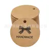 Etiqueta de papel kraft hecha a mano vintage mensaje decoración de empaque de regalo para hornear