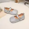 Zapatos de Cuero para Niñas 2025 Primavera y Otoño Nuevos Zapatos Infantiles Zapatos de Princesa para Niñas Pequeñas Mocasines de Suela Suave Zapatos Casuales para Bebés Modernos