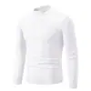 Suéter de Punto para Hombre de Cuello Alto Medio, Holgado, Color Sólido, Talla Grande, Nuevo para Otoño e Invierno, Importado, Camisa Base para Pareja