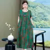 Vestido de Algodón y Seda de Alta Gama Nuevo Verano 2026, Vestido para Mamá Sanya, Vestido de Playa de Moda para Uso en Exteriores Este Año