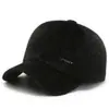 Gorra de Algodón para Hombre y Hombre Mayor de Invierno, Gorra de Béisbol Gruesa para Exteriores, Protección contra el Frío, Visera de Pato, Protección para las Orejas, Calidez con Felpa