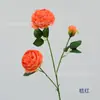 Fornecedor Fabrica Peônias de Núcleo Enrolado Estilo Europeu com 3 Cabeças, Rosas Ocidentais, Flores Artificiais para Decoração de Casamento, Peônias Artificiais e Flores de Peônia Simuladas