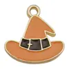 Juego de 30 Colgantes de Esmalte Naranja-Amarillo, Forma de Estrella de Cinco Puntas y Corazón Hechos a Mano para Accesorios de Collares y Pulseras DIY en 9 Colores