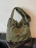 Bolso de Hombro de Pana Casual de Moda para Mujer Bolso Transfronterizo Nuevo Versátil Cruzado Cubo Axila Bolso Tote