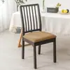 Juego de Fundas Elásticas de Punto para Sillas de Comedor para Hogar y Hotel, Funda Completa para Silla, Nuevo Modelo Transfronterizo, Color Sólido Simple