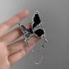Cool Sa Nuevo Broche de Circonita con Borla de Mariposa para Mujer Exquisito de Alta Gama Ins Sentido del Diseño Nicho Accesorios Corsage para Traje