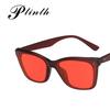 Gafas de Sol de Estilo Europeo y Americano ins de Montura Pequeña 2022 Nueva Moda Estilo Cóncavo Moderno Street Style Super Negras Ciber Rojas Gafas de Sol Mujer Coreanas
