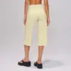 Pantalones Cortos de Yoga de Verano Estilo Europeo Americano para Mujer, Control de Abdomen, Cintura Alta, Secado Rápido, Holgados, Deportivos para Fitness 5555