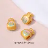Contas Espaçadoras Banhadas a Ouro para Riqueza e Boa Sorte DIY Materiais e Acessórios para Pulseiras Atacado Pulseira da Boa Sorte e Prosperidade