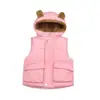 Chaleco para Niños con Capucha Engrosado Ropa Exterior para Niño Chaleco Cálido Chaleco de Terciopelo para Bebé Niña Niños Pequeños y Medianos Lindo Bebé