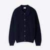 Cárdigan de punto de manga larga de color liso para hombre, abrigo de solapa, suéter exterior holgado informal de moda juvenil fino de otoño