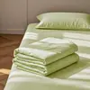 Sábana de color liso de una pieza para dormitorio de estudiante, uso doméstico individual estilo japonés, funda de edredón doble gruesa de tres piezas, no es algodón puro