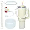 Botella de Agua Térmica Stanley Tapón Antipolvo Taza con Popote Tapa de Taza Correa de Mano Cordón para Botella de Agua Múltiples Estilos Versátiles Set