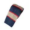 Gravata Tricô Casual Listrada Masculina Atacado, Gravata de Pescoço Estreita Slim Fashion, Gravata Tricô Plano Slim Masculina