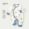 Ropa de bebé para primavera y otoño, pijama de algodón puro, mameluco, mameluco de mariposa para bebé, ropa estilo monje, mameluco para recién nacido, estilo para todas las estaciones