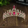 Coroa de Noiva Europeia e Americana Transfronteiriça Tiara Festa de Aniversário Faixa de Cabeça de Liga Pedras Strass Rainha Acessórios de Cabelo Coroa para Vestido de Casamento