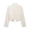 Atacado Verão 2026 Novo Estilo Europeu e Americano Feminino Blazer Curto Decorativo em Camadas 26446
