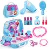 Estuche de Maquillaje Original de Disney Juguete Princesa Hielo Aisha Minnie Mochila Jugar en Casa Juguetes para Niñas