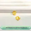 Pingente Coração Pêssego Brilhante Banhado a Ouro Prata Pura 999 Acessórios DIY Pulseira de Pérolas com Contas Artesanal Acessórios de Prata Coração Pêssego