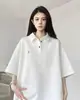 Playeras Polo para Hombre y Mujer, Camisetas de Verano Estilo Americano Atractivas de Peso Pesado, Camisetas Sencillas Sueltas con Cuello y Mangas Cortas