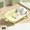 Tina de Baño para Bebé, Tina de Baño Plegable para Bebé, Tina Grande para que los Niños Pequeños se Sienten y Recuesten, para Niños, Uso en Casa, para Recién Nacidos