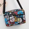 Bolso Bandolera de Tela Oxford para Madres de Mediana Edad y Mayores, Gran Capacidad, Bolso Ligero de Lona Floral para Compras, Bolso de Mujer para Puestos del Mercado