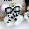Óculos fofos Parchal Dog Plush Pingente Chaveiro Boneca Pendurada Boneca Cartoon Puppy Doll Animal DIY
