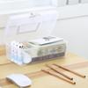 Caja de Almacenamiento Portátil Transparente Portátil Caja de Medicamentos Doméstica Caja de Medicamentos Pequeña para el Cuidado de la Salud Caja de Almacenamiento Portátil Sellada de Plástico