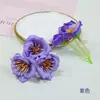 Flor de la mañana cadena simulación trompeta flor horquilla flor tocado accesorios corona hacer bonsái empaque de regalo caja de flores con flores