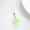 Brillo Jelly Chubby Colgante Estrella de Cinco Puntas Lindo Q Color Lindo Cordón Cadena para Teléfono Móvil Llavero Colgante para Bolso