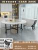 Mesa Dobrável Mesa de Jantar Doméstica Pequeno Apartamento Mesa de Jantar Quarto de Aluguel Mesa de Jantar Simples Moderna Simples 10 Pessoas Novo Produto