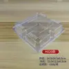Caixa de embalagem plástica transparente para bolo de pêssego caixa de embalagem para biscoito pão bolo caixa de embalagem plástica descartável PET para confeitaria