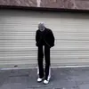 Pantalones Deportivos Negros Casuales con Cordón Transfronterizos para Hombre, Estilo High Street, Diseño Nuevo de Moda, Pantalones Largos Versátiles y Cómodos