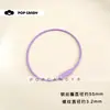 Llavero de Cuerda de Acero Colorida con Anillo Pintado, Bucle de Cuerda de Acero con Recubrimiento de Goma, Material Creativo para Colgante de Joyería DIY Llavero