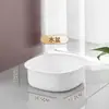 Novo Balde Doméstico Integrado com Tampa Bacia para Rosto Uso em Dormitório Estudantil Conjunto de Lavagem Balde de Plástico Portátil Espesso Durável