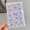 Pegatina de Maquillaje de Mariposa Hada para Festival Infantil del 1 de Junio Pegatina Facial de Mariposa con Diamantes Brillantes Pegatina de Maquillaje para Actuación en Escenario