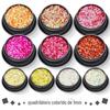 Explosões transfronteiriças Cor Mágica 1mm Quadrilátero Retangular Glitter Lantejoulas Laser Glitter Pó Maquiagem de Alto Brilho Nail Art Jóias