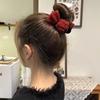 Elegante tiara de laço de lã grampo de cabelo feminino para a parte de trás da cabeça fofo temperamento prendedor de coque alto grau de qualidade grampo de cabelo