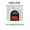 Gabinete de Chimenea Estilo Francés, Repisa de Chimenea, Decoración Vintage para Entrada, Villa Estilo Europeo, Sala de Estar de Moda Estilo Americano, Gabinete Decorativo Falso de Chimenea