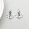 Venta directa transfronteriza nuevo aleación de plata antigua simulación náutica velero ancla colgante colgante accesorios de joyería DIY
